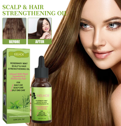 Get Stronger, Healthier Hair with Our Rosemary Mint Hair Growth Oil