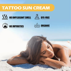 EELHOE Body Sun Cream Tattoo Protection Cream Nature Color Outdoor Isolation Protection UV Moisturizing Stop Tattoos From Fading