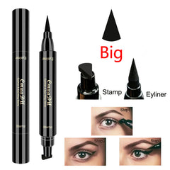 Double-headed wing seal eyeliner