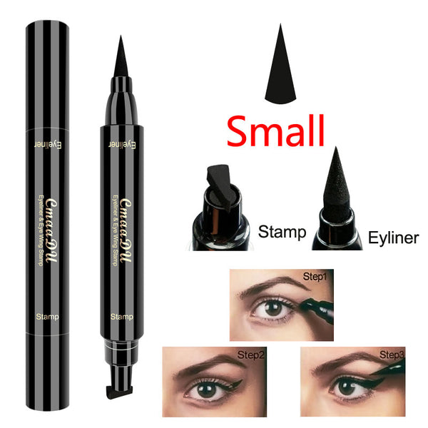 Double-headed wing seal eyeliner