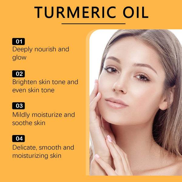 Turmeric Facial Essential Oil Anti Wrinkle Serum Reduce Fine lines Brighten Skin Tone Prevent Aging Moisturize Face Care Product