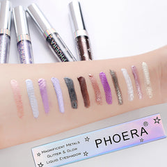 PHOERA Magnificent Metals Glitter and Glow Liquid Eyeshadow 12 Colors