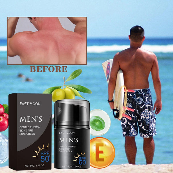 Men's Summer Outdoor Isolation UV Protection Sun Screen Gentle Energy Skin Care Natural Sunscreen SPF 50 Skin Whitening Cream