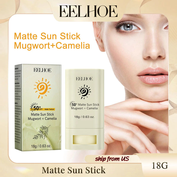 Portable SPF 50 Matte Bar Blocker Face Sunscreen Cream Moisturizing Refreshing Matte Sun Stick Whitening Skin Sunblock Lotion