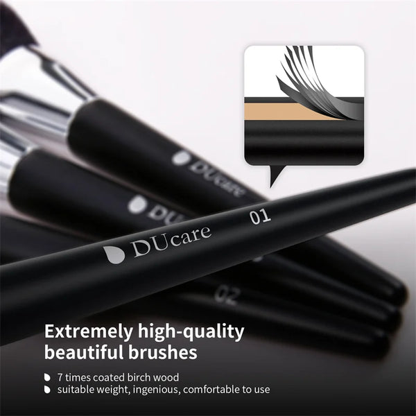 DUcare Professional Makeup Brush Set 10-32Pc Brushes Makeup Kit Synthetic Hair Foundation Power Eyeshadows Blending Beauty Tools