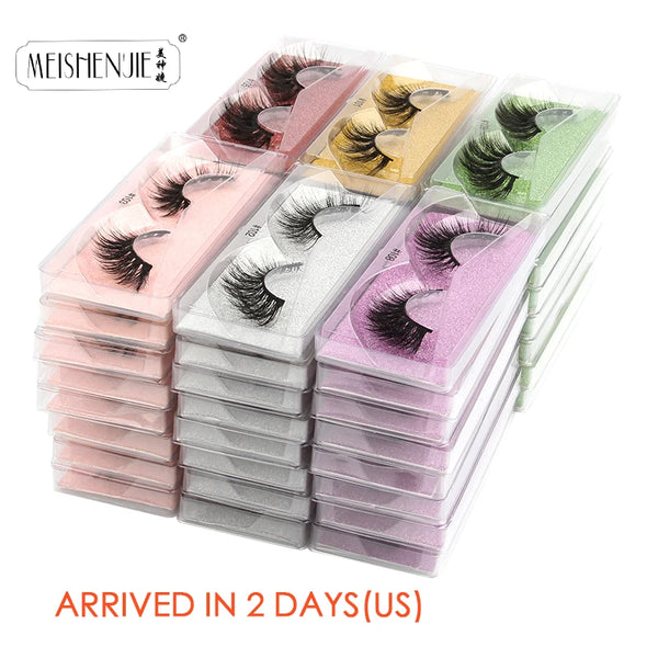 Wholesale Mink Eyelashes 4/10/30/100pcs 3d Mink Lashes Natural fake Eyelashes messy false Eye lashes Makeup False Lashes In Bulk