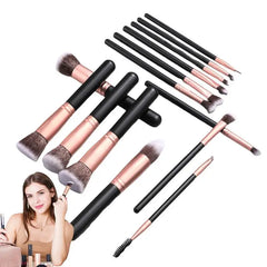 Makeup Brush Set 16pcs Powder Brush with Storage Barrel Portable Soft Face Brush Kit Fashion Beauty Tools Foundation Brush