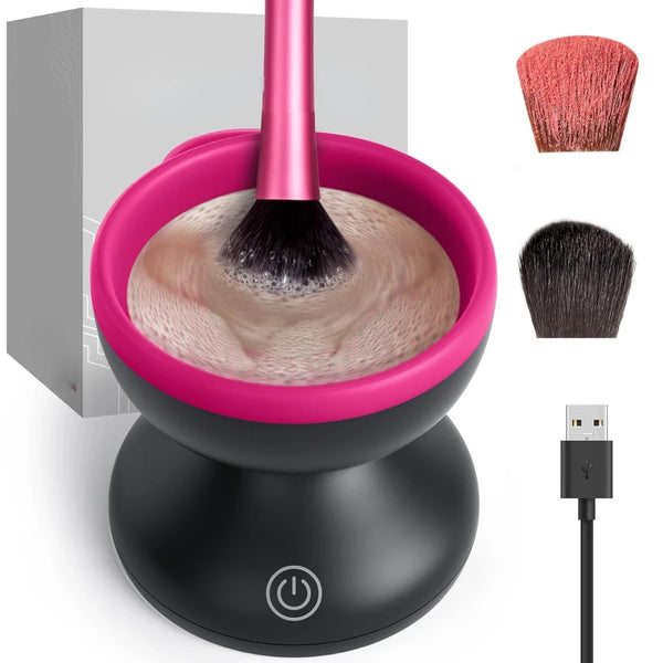 Professional makeup brush cleaner machine - Efficient, portable, and convenient USB tool for all brush sizes. Quick and time-sav