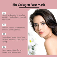 4/8/12Pcs Bio Collagen Face Mask Shrink Pores Deep Hydrating Overnight Mask Moisturizing Refreshing Brightening Face Skin Care