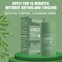 Green Tea Cleansing Solid Face Mask Stick Cleans Pores Remove Acne Blackhead Oil Control Lighten Moisturizing Beauty Skin Care