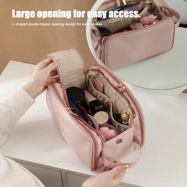 Traveling Cosmetic Bag for Women Makeup Case Cosmetic Organizer Waterproof Makeup Storage Bag with Handle Travel Cosmetic Bag