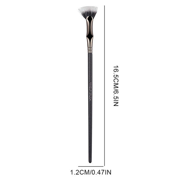 Mascara Fan Brush Foldable Eyelash Brush Soft Bristles Eye Lashes Makeup Tool Folding Angle Eye Shadow Brush for Women