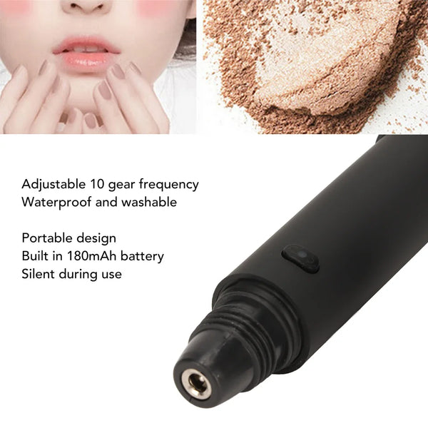 Rechargeable Makeup Brush Electric Makeup Brush 10 Gears Rechargeable Adjustable Multifunctional Waterproof Blush Brush