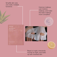 4/8/12Pcs Bio Collagen Face Mask Shrink Pores Deep Hydrating Overnight Mask Moisturizing Refreshing Brightening Face Skin Care