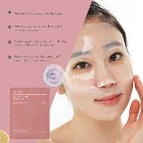 4/8/12Pcs Bio Collagen Face Mask Shrink Pores Deep Hydrating Overnight Mask Moisturizing Refreshing Brightening Face Skin Care