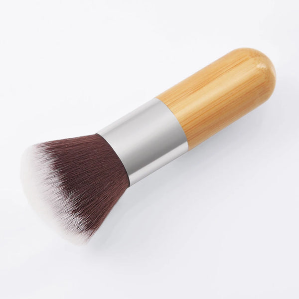 Bamboo Handle Beauty Powder Face Brush Portable Professional Concealers Brushes Soft Large Face Contouring Brush Gifts for Women