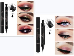 Double-headed wing seal eyeliner