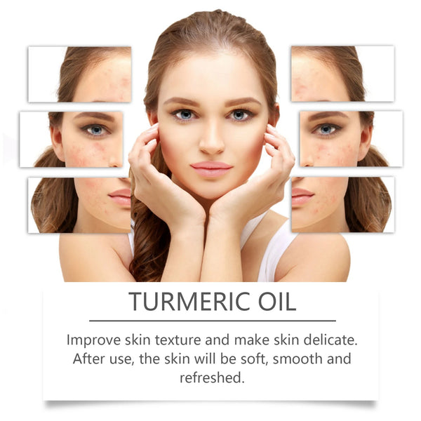 Turmeric Facial Essential Oil Anti Wrinkle Serum Reduce Fine lines Brighten Skin Tone Prevent Aging Moisturize Face Care Product