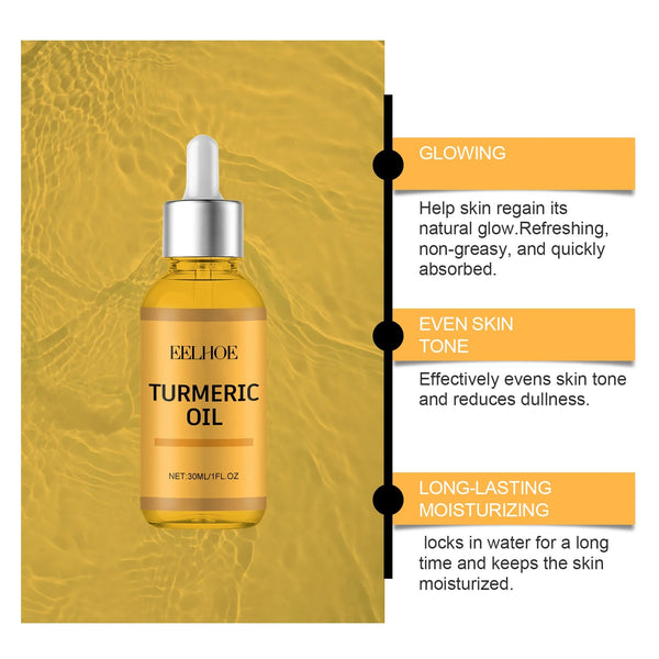 Turmeric Facial Essential Oil Anti Wrinkle Serum Reduce Fine lines Brighten Skin Tone Prevent Aging Moisturize Face Care Product