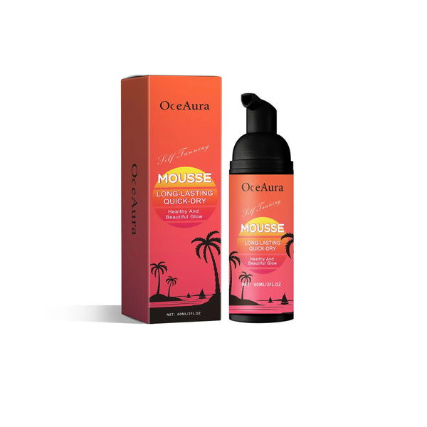 Oceaura 60ml Self Tanning Mousse Intensive Brown Boosting Repair Sunburn Sunbath Protection Sun Tanner Fake Tan Accelerate Spray